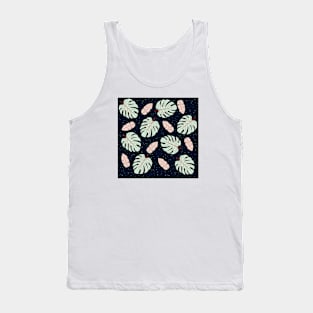 Monstera Leaf Pattern Design Tank Top